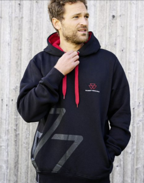 Unisex - černá mikina s logem MF, velikost XXL