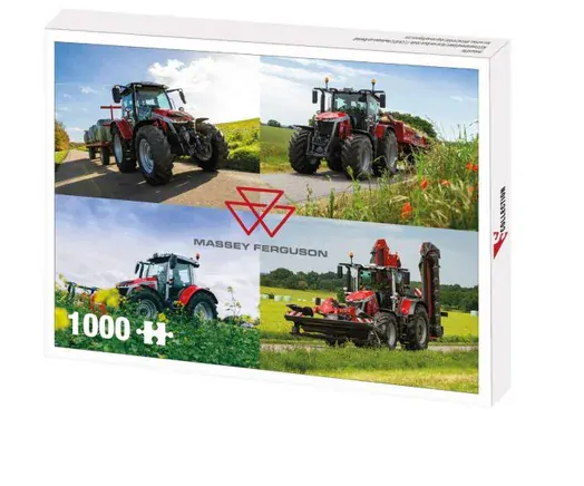 Puzzle 1000 dílků - s traktory MF 8S a 5S