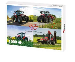 Puzzle 1000 dílků -  s traktory MF 8S a 5S