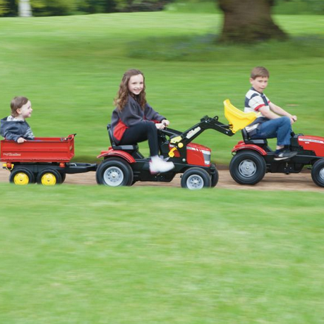 Mega přívěs za šlapací traktor Massey Ferguson MF 7726
