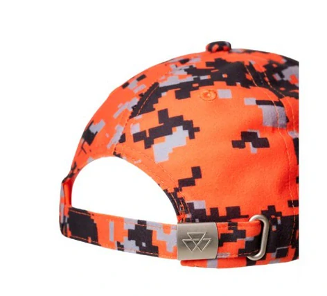 Lovecká čepice MF - oranžové pixely