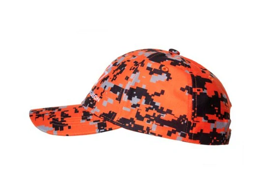 Lovecká čepice MF - oranžové pixely